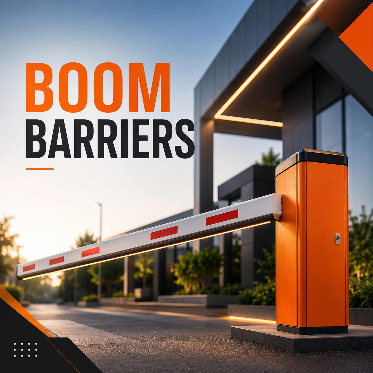 boom barrier side view
